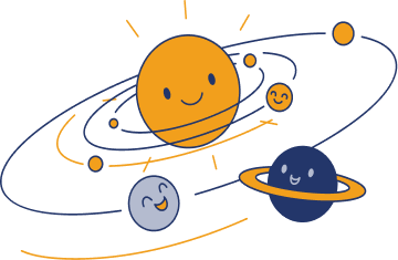 Ilustración del sistema solar