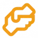 Hands clasp icon
